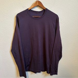 Lululemon Men’s Maroon Metal Vent Tech Long Sleeve Shirt